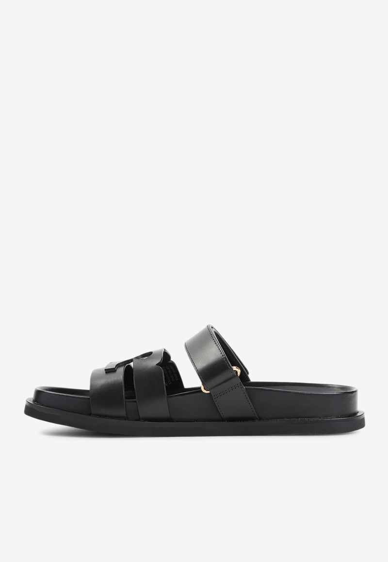 T-Slide Leather Sandals