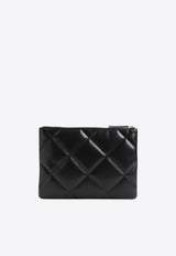 Kira Quilted Leather Pouch Bag