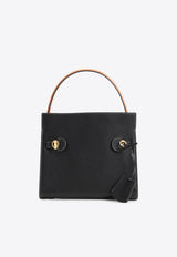 Small Lee Radziwill Leather Top Handle Bag