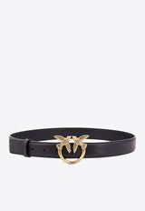 PINKO Love Birds Leather Belt Black 100125A0F1_Z99Q