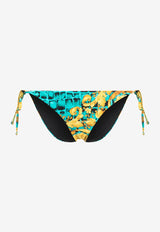 Versace Baroccodile Print Bikini Bottom Multicolor 1001407 1A09276 5X340