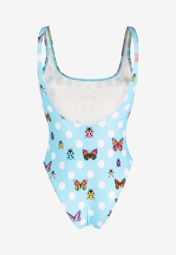 Versace Butterflies One-Piece Swimsuit Multicolor 1001408 1A08562 5X280