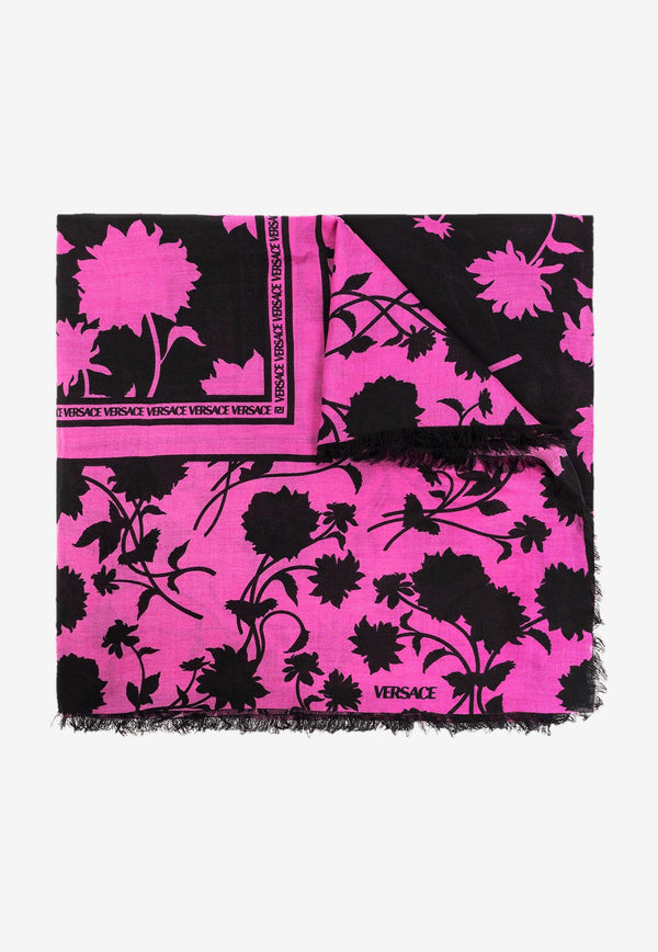 Versace Floral Motif Scarf Multicolor 1001599 1A09270 5BB40