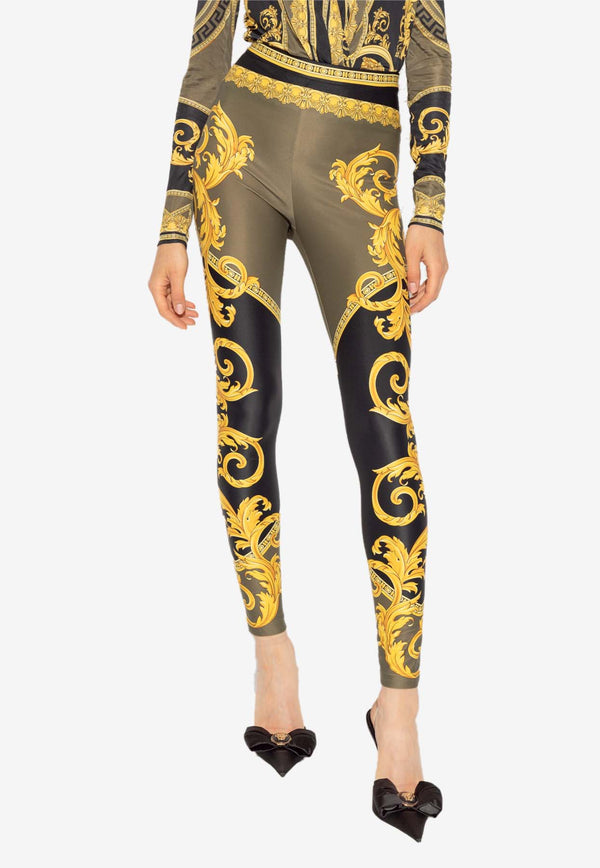 Versace La Coupe des Dieux Print Leggings Black 1003900 1A11741 5BC60