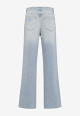 Izey Overdyed Straight-Leg Jeans