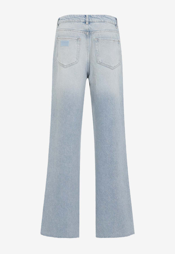 Izey Overdyed Straight-Leg Jeans