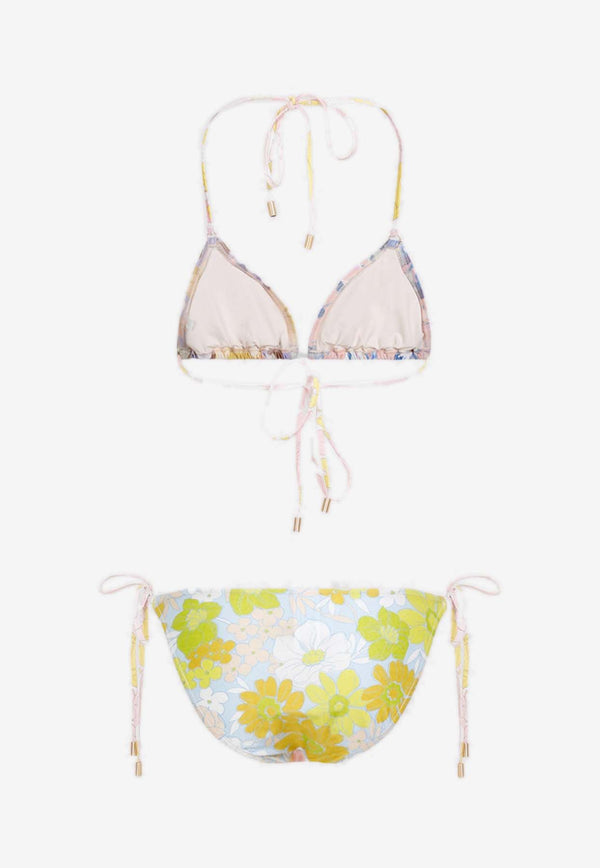 Pop Floral Triangle Bikini