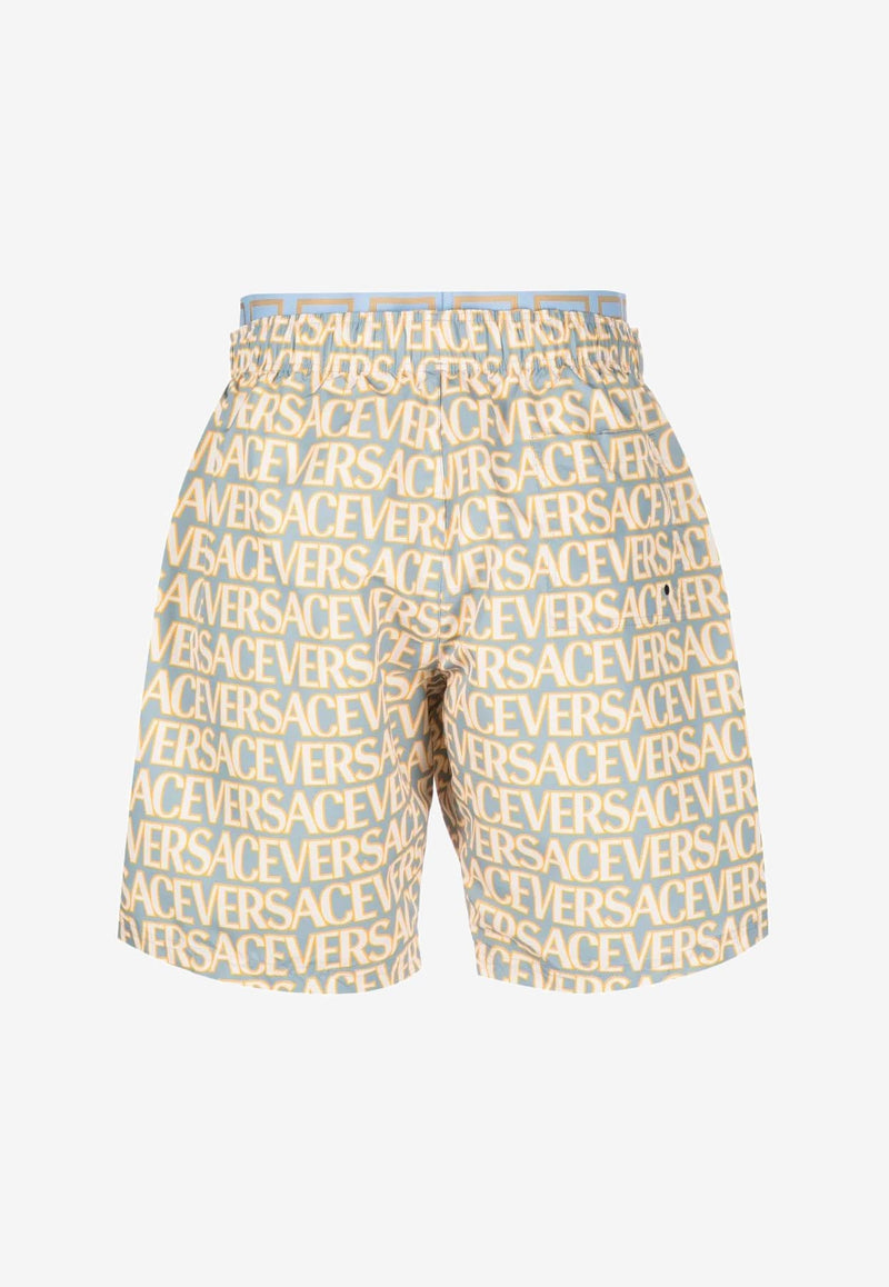 Versace All-Over Logo Print Boardshorts Multicolor 1007842 1A07862 5V510