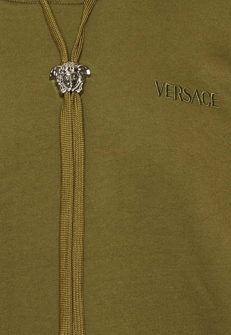 Versace La Medusa Hooded Sweatshirt Green 1008661 1A06213 1GM10