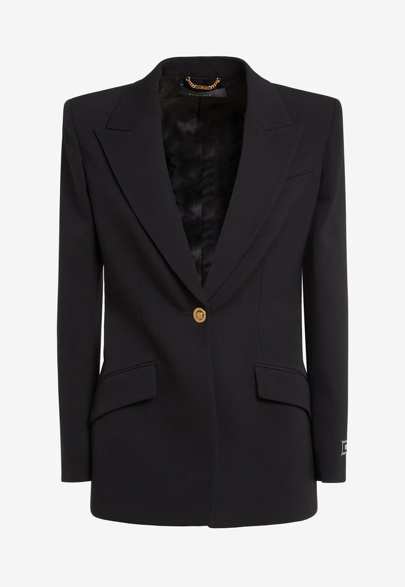 Versace Single-Breasted Medusa Blazer Black 1009095 1A00905 1B000