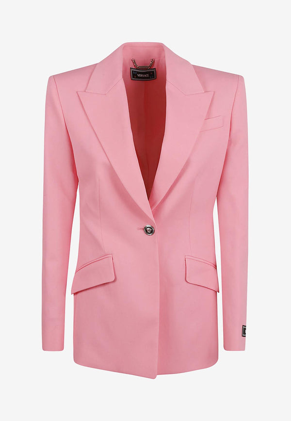 Versace Single-Breasted Medusa Blazer Pink 1009095 1A08585 1PN50