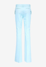 Versace Tailored Wool Flared Pants Sky Blue 1010045 1A08198 1UG90