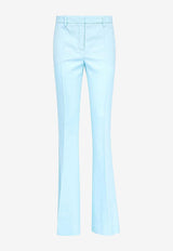 Versace Tailored Wool Flared Pants Sky Blue 1010045 1A08198 1UG90