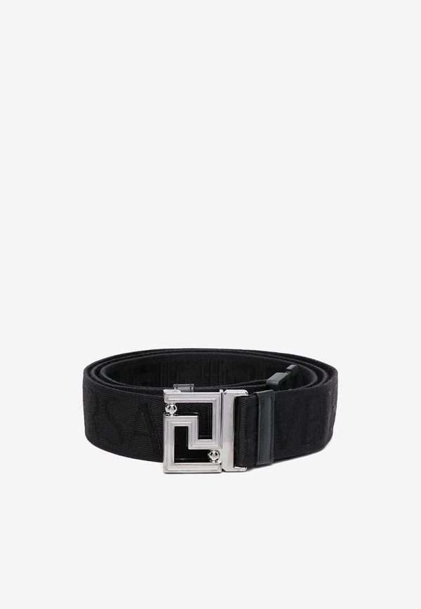 Versace Reversible Logo Jacquard Belt Black 1010432 1A07552 1B00E