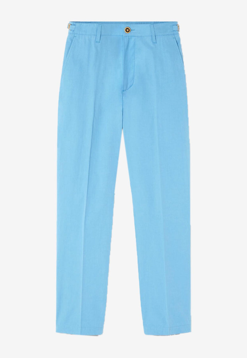 Versace Medusa Biggie Chino Pants Light Blue 1010583 1A07474 1VA90