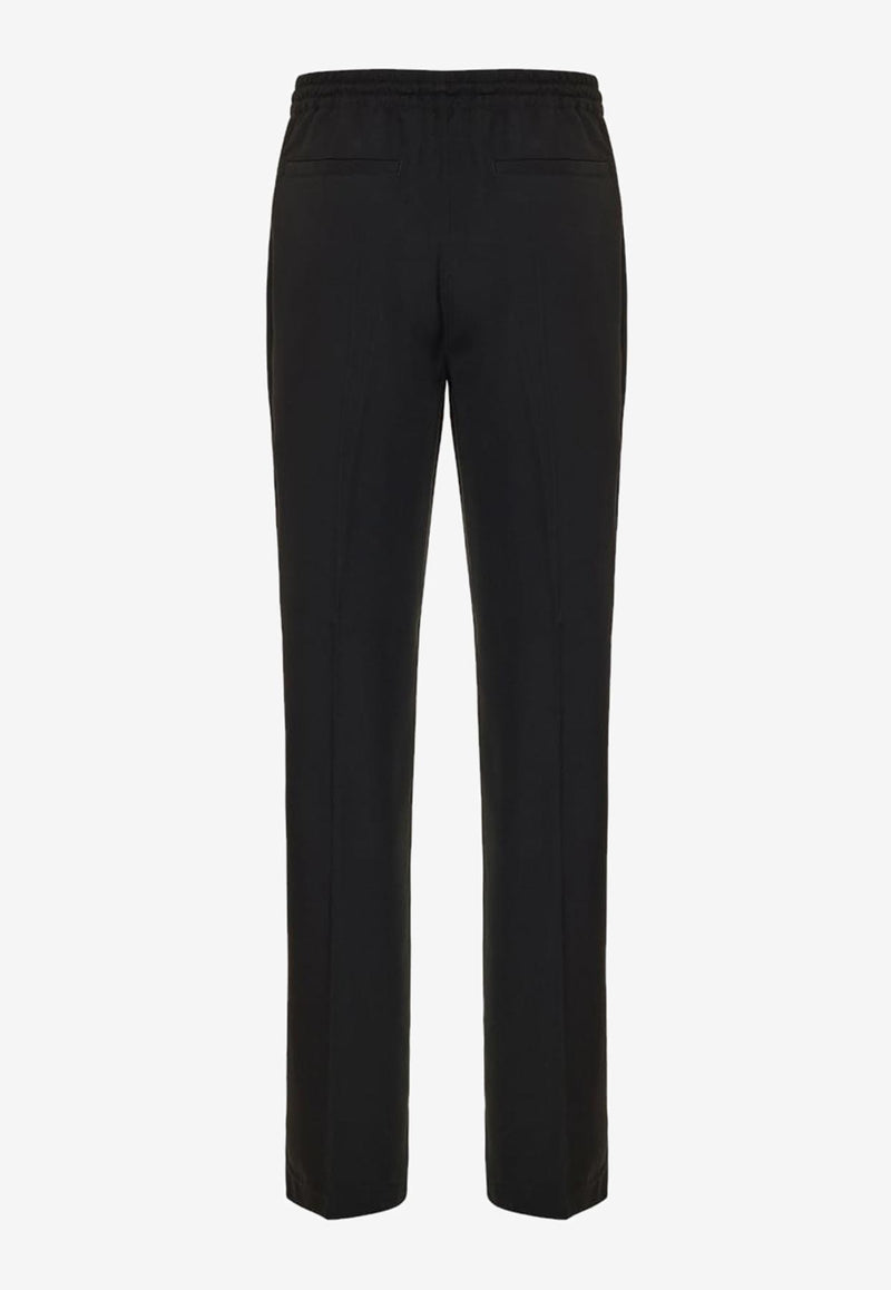 Versace Medusa Pleated Drawstring Pants Black 1010595 1A05276 1B000