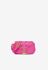 Versace Mini Greca Goddess Quilted Satin Shoulder Bag Pink 1010951 1A08808 1PP4V