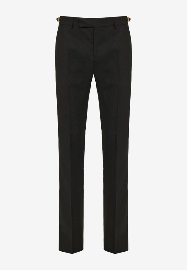 Versace Medusa Tailored Wool Pants Black 1011439 1A07454 1B000