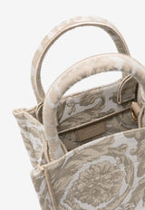 Versace Mini Barocco Athena Tote Bag Beige 1011565 1A09741 2KF4V