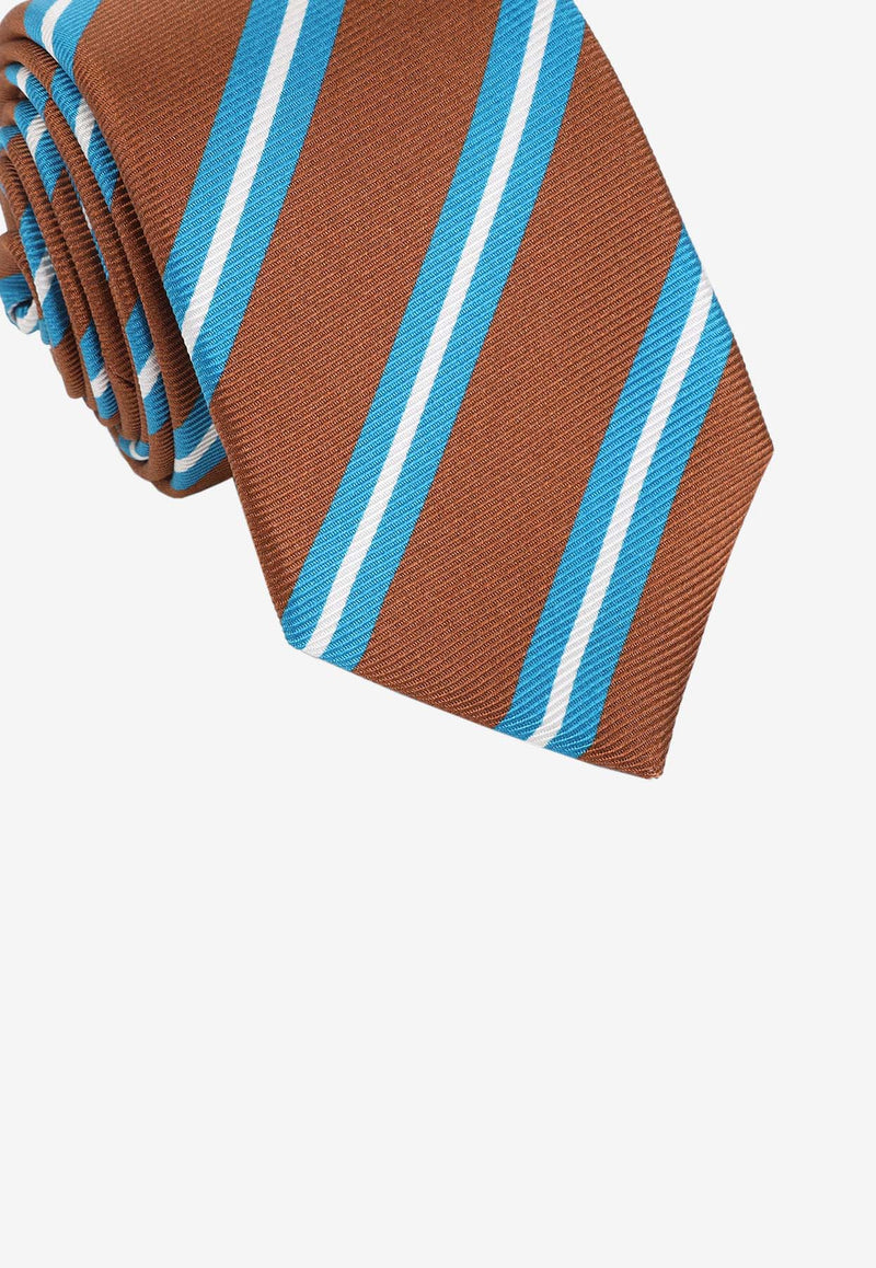 Stripes Pattern Silk Tie