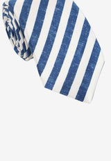 Stripes Pattern Silk Tie