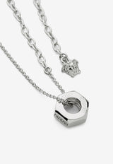 Versace Nuts and Bolts Greca Necklace Silver 1012339 1A00620 3J030