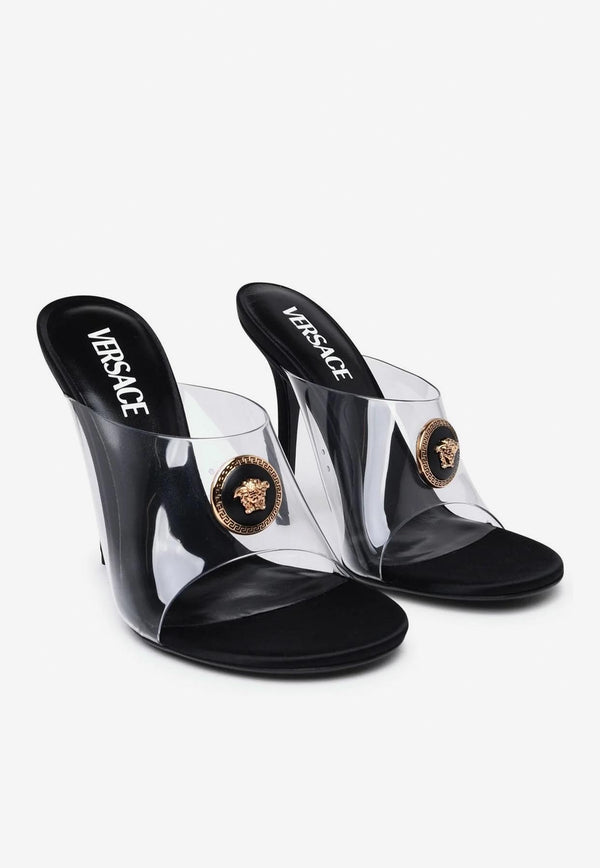 Versace Alia 115 PVC Mules Transparent 1012468 1A08652 2T04V