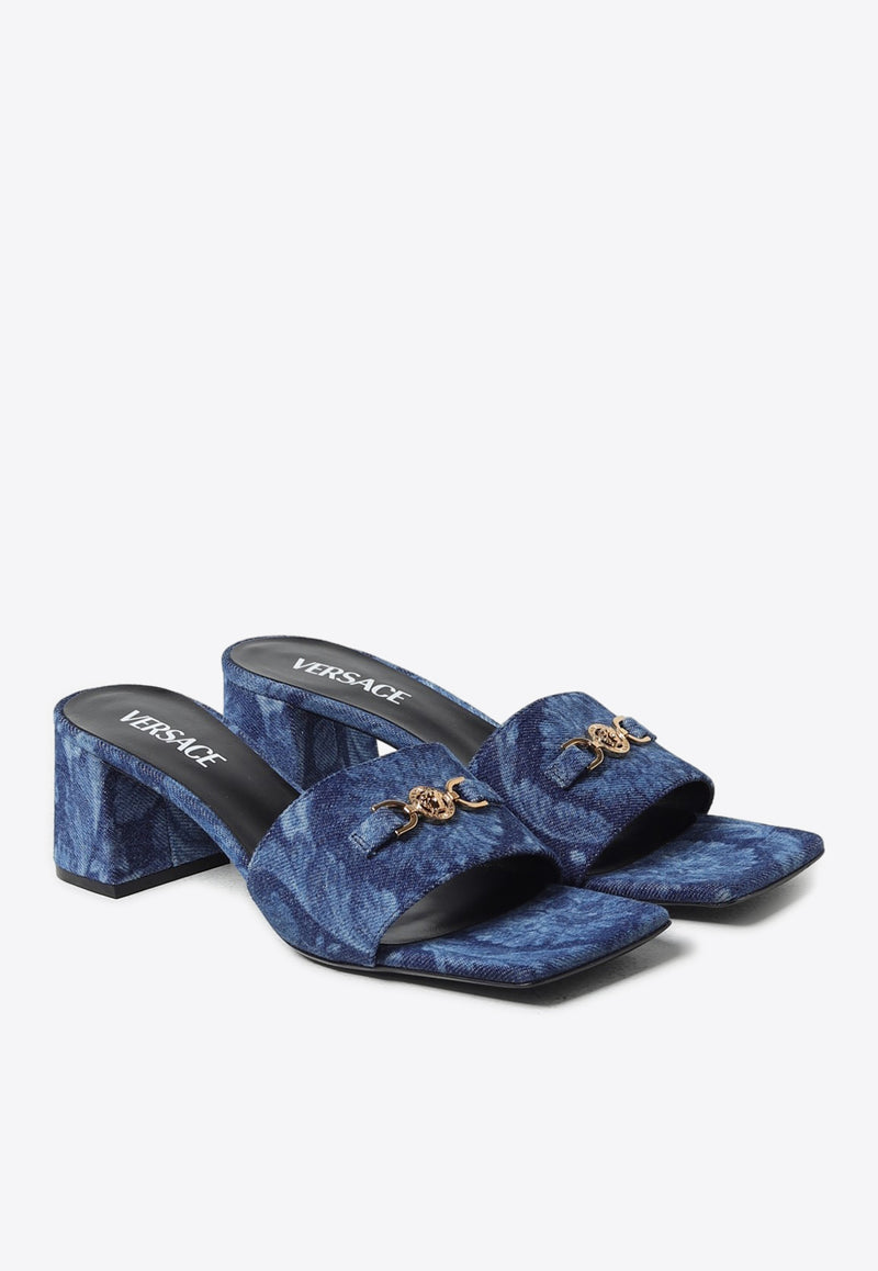 Versace 55 Barocco Medusa
95 Mules 1013004 1A10019 1D06V Blue