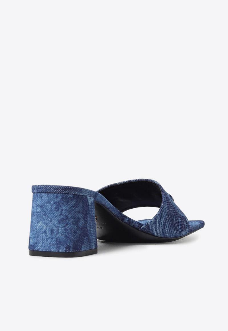 Versace 55 Barocco Medusa
95 Mules 1013004 1A10019 1D06V Blue