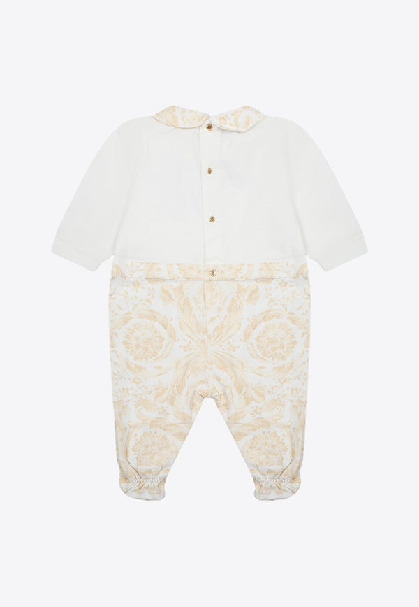 Versace Kids Baby Girls Baroque-Print Paneled Onesie 1013380 1A09540 2WJ70