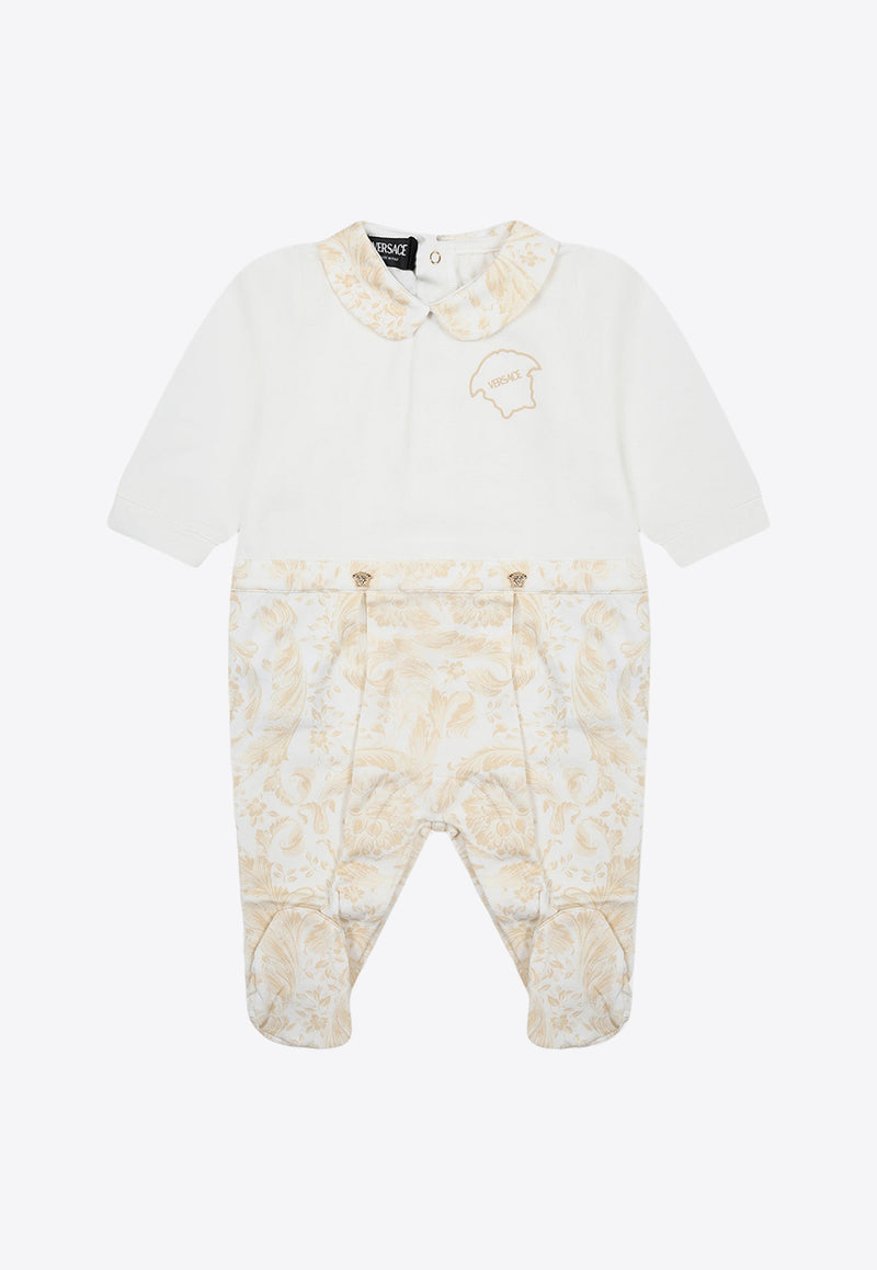 Versace Kids Baby Girls Baroque-Print Paneled Onesie 1013380 1A09540 2WJ70