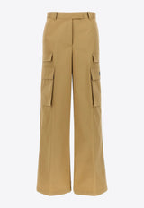 Versace Wide-Leg Cargo Pants 1013640 1A01718 1KD40 Brown