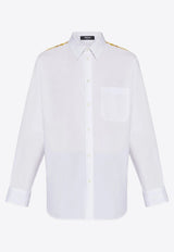 Versace Barocco Print Long-Sleeved Shirt 1013870 1A09742 5K410 White