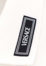 Versace 90s Vintage Logo Polo T-shirt White 1013906 1A11276 1W010