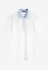 Versace Greca-Collar Polo T-shirt White 1013906 1A11278 1W010