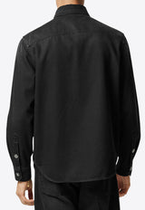 Versace Barocco Embroidered Denim Overshirt 1013915 1A09784 1D510 Black