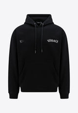 Versace Logo Milano Stamp Hoodie 1013979 1A09923 1B000 Black