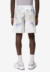 Versace Barocco Sea Print Shorts White 1015924 1A11026 5W630