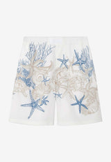 Versace Barocco Sea Print Shorts White 1015924 1A11026 5W630