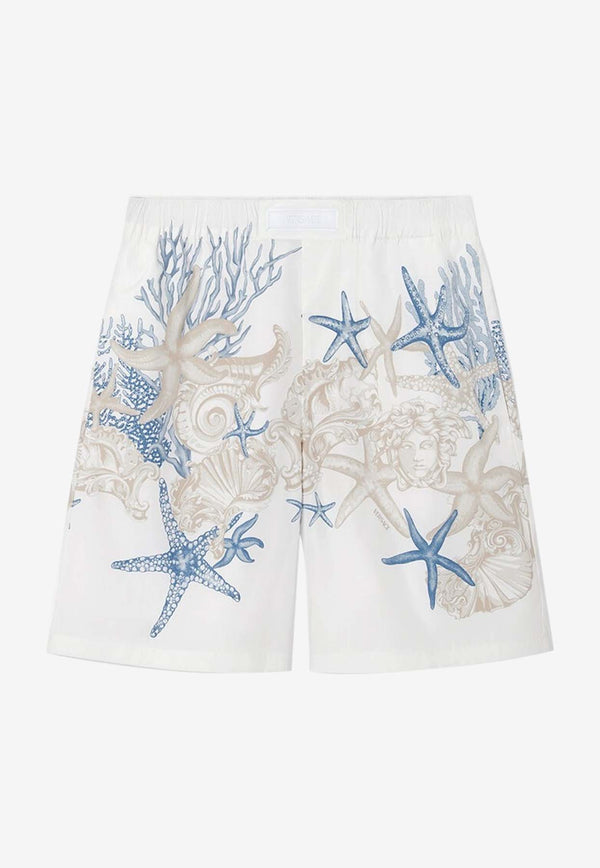 Versace Barocco Sea Print Shorts White 1015924 1A11026 5W630