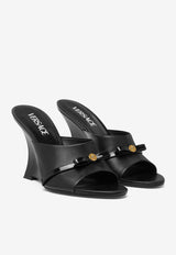 Versace Gianni Ribbon 95 Wedge Mules Black 1016196 1A02310 1B00V