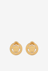 Versace Crystal Medusa 
95 Stud Earrings Gold 1016366 1A00621 4J120