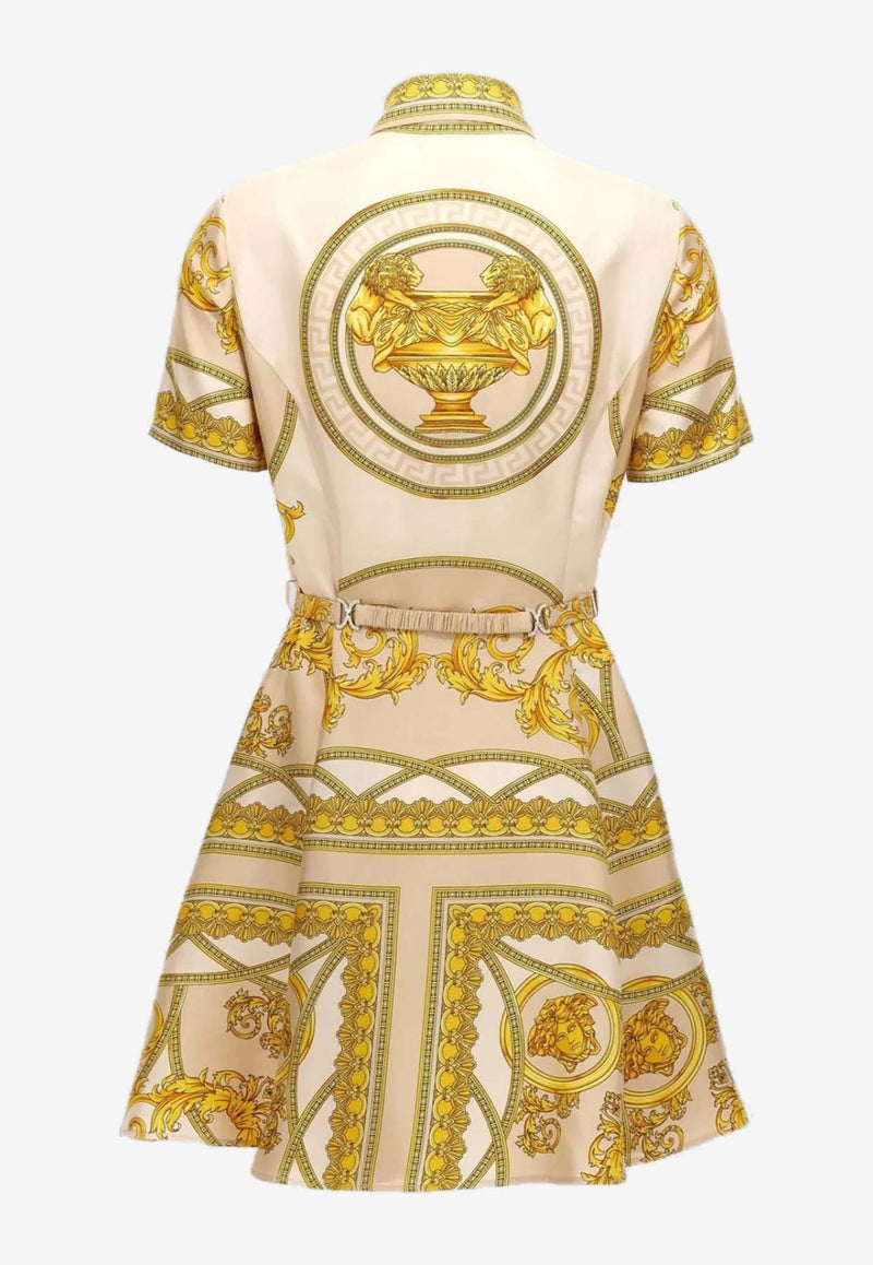 Versace la Coupe des Dieux Mini Shirt Dress White 1016607 1A11528 5K520