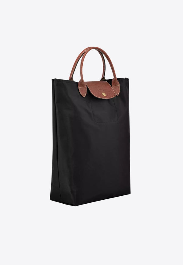 Longchamp Medium Le Pliage Canvas Tote Bag Black 10168089/Q_LONG-001