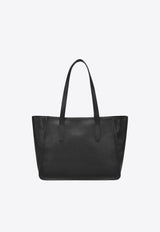 Longchamp Large Le Foulonné Leather Tote Bag Black 10190021/Q_LONG-001