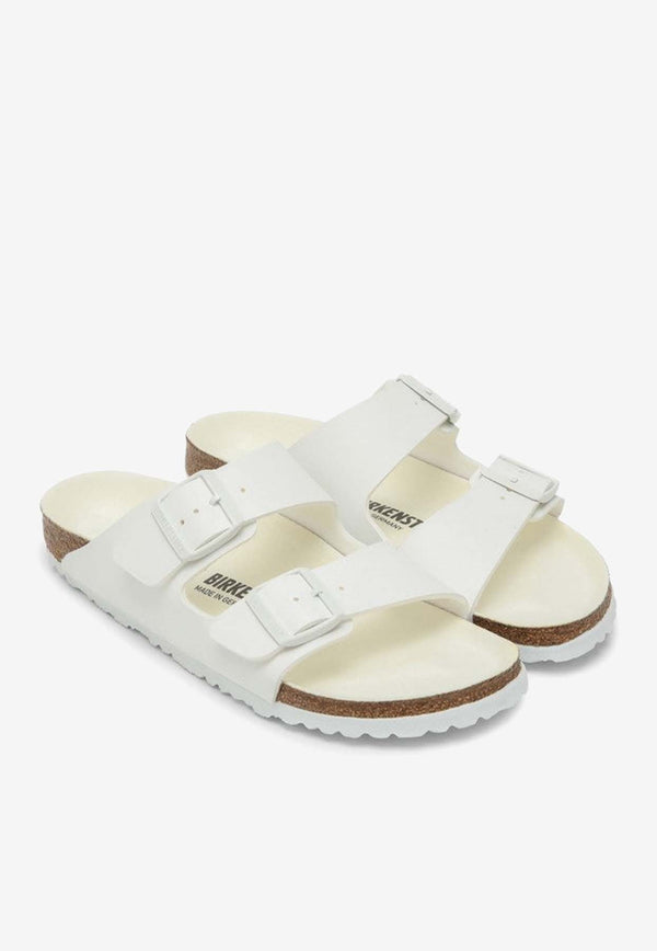 Birkenstock Arizona Leather Slides 1019046LE/O_BIRKE-WHT