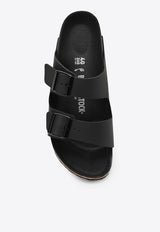 Birkenstock Arizona Birko-Flor Leather Slides Black 1019069LE/O_BIRKE-BLK