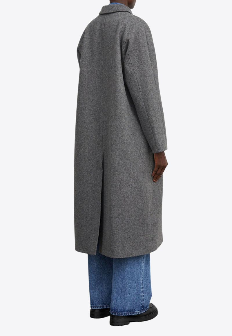 Skall Studio Mary Single-Breasted Wool Coat Gray 10195-24363GREY