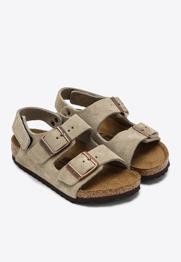 Birkenstock Kids Milano HL Leather Slingback Sandals 1021723SUE/O_BIRKE-TA