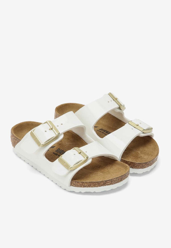 Birkenstock Kids Kids Arizona Double-Buckle Leather Slides 1027150LE/O_BIRKE-PW